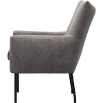 Fauteuil Robin met gladde rug