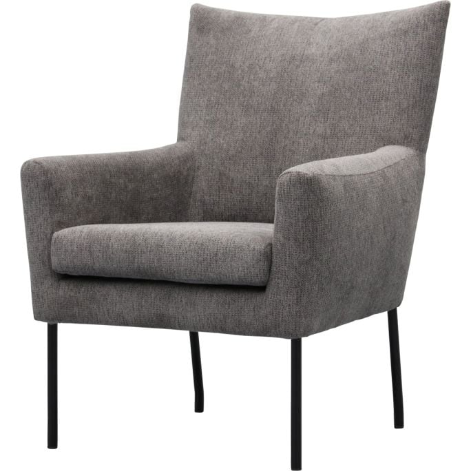 Fauteuil Robin met gladde rug
