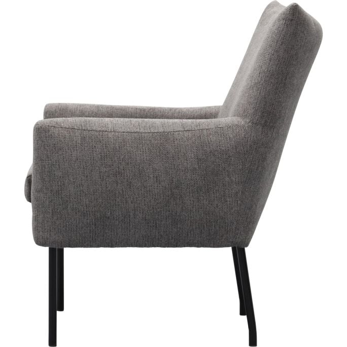 Fauteuil Robin met gladde rug