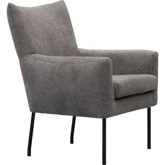 Fauteuil Robin met gladde rug