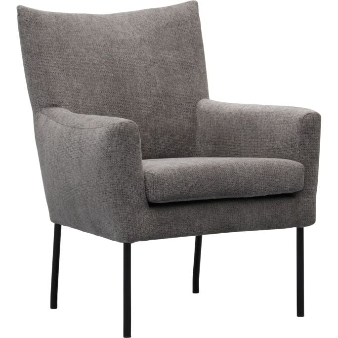 Fauteuil Robin met gladde rug