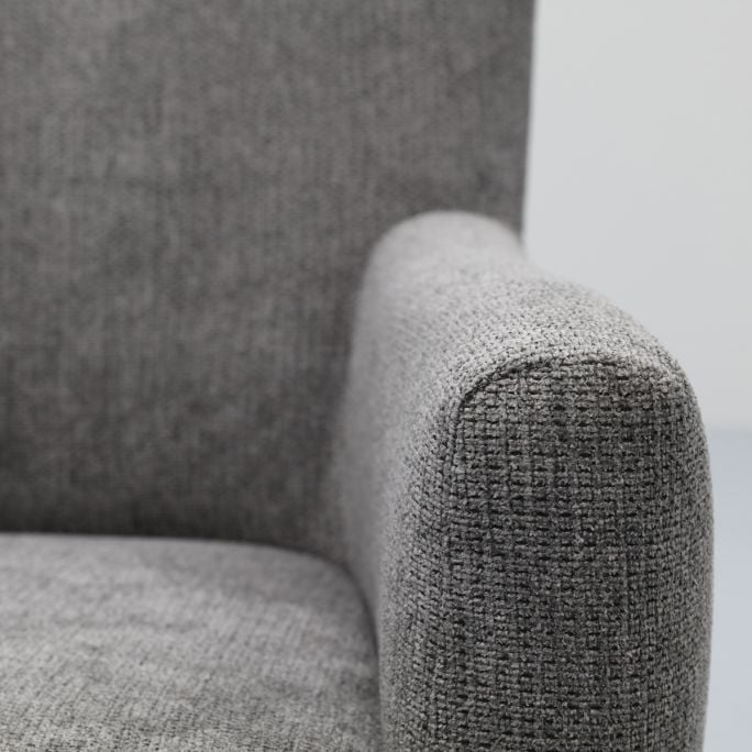 Fauteuil Robin met gladde rug