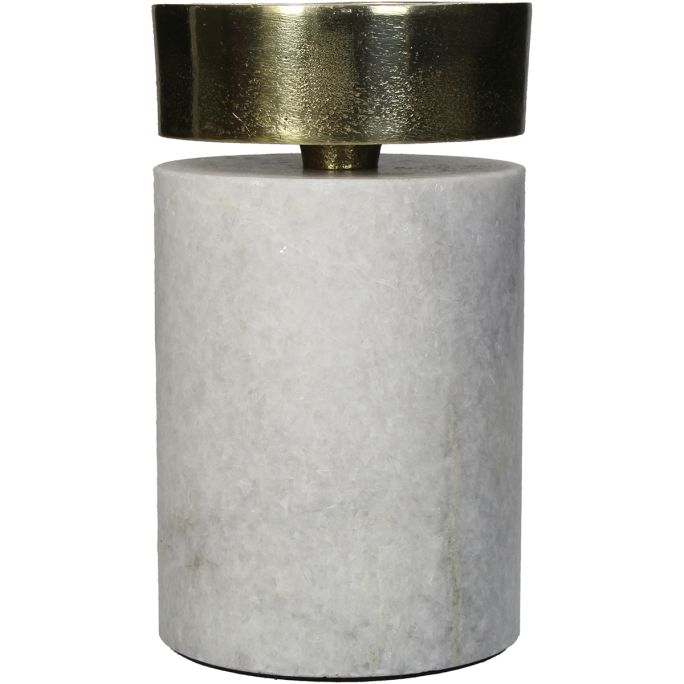 Waxinelichthouder Marble 15cm hoog