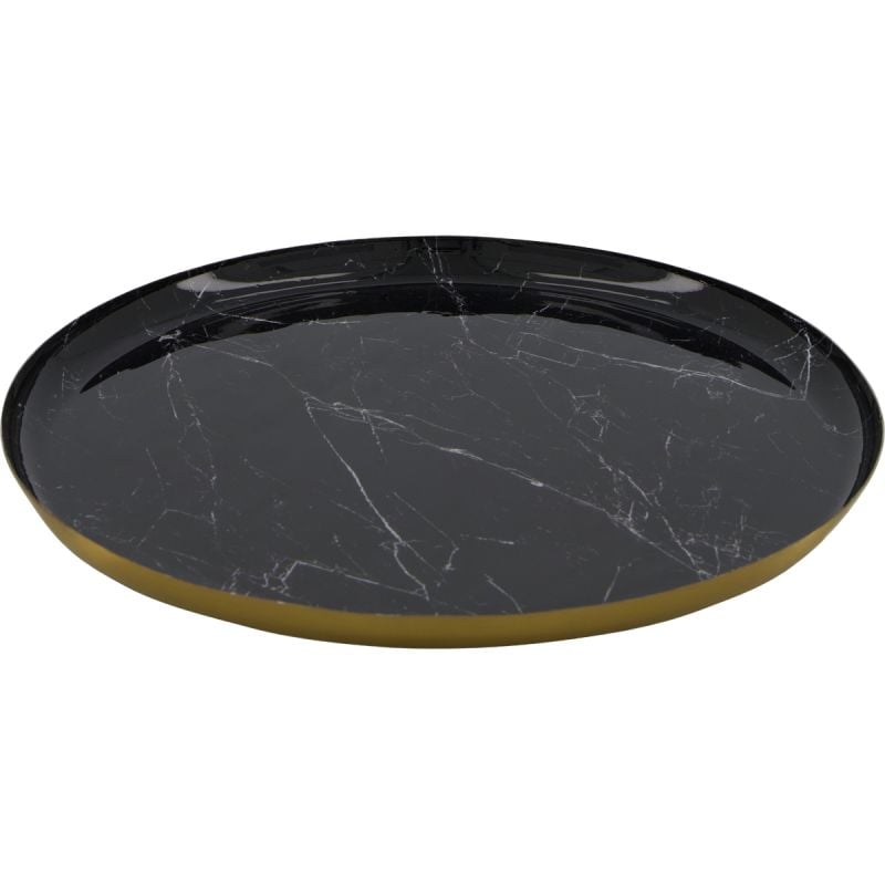 Dienblad Marble zwart