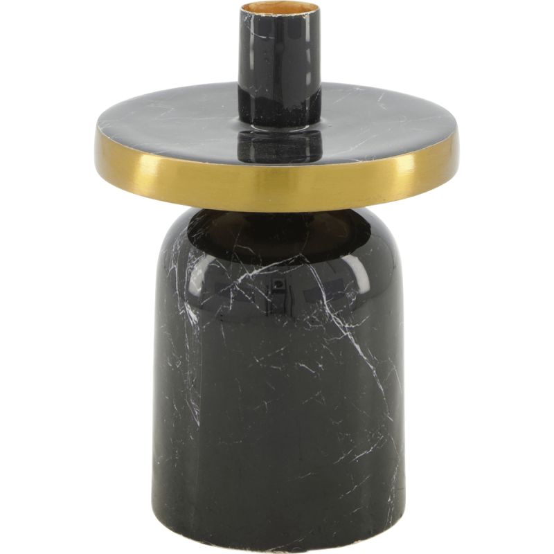 Kaarsenstandaard Marble zwart 10cm afbeelding
