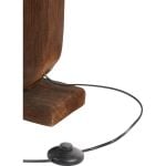 Vloerlamp 38x12x125 cm Kelafo hout chocolade bruin