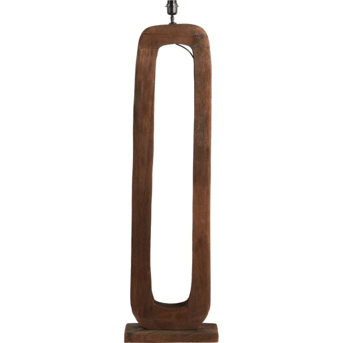 Vloerlamp 38x12x125 cm Kelafo hout chocolade bruin