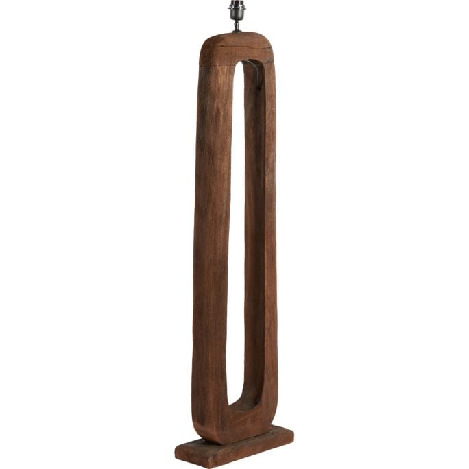 Vloerlamp 38x12x125 cm Kelafo hout chocolade bruin