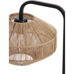 Tafellamp D26x60 cm Lyra naturel+mat zwart
