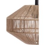 Tafellamp D26x60 cm Lyra naturel+mat zwart