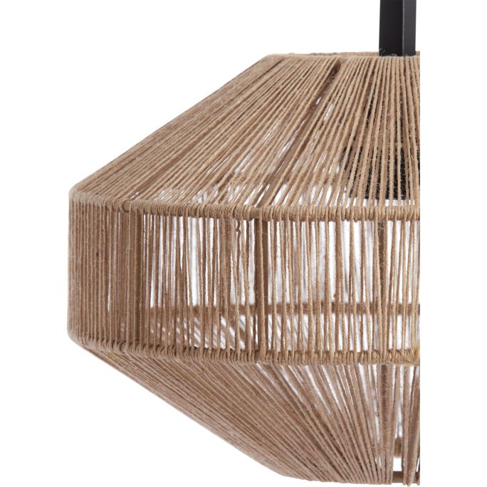 Tafellamp D26x60 cm Lyra naturel+mat zwart