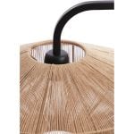 Wandlamp D43x115 cm Lyra naturel+mat zwart
