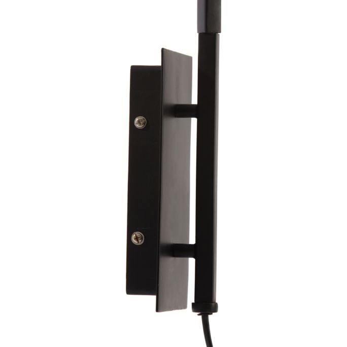 Wandlamp D43x115 cm Lyra naturel+mat zwart