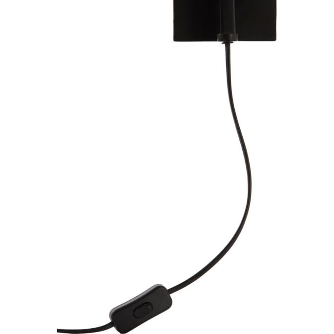 Wandlamp D43x115 cm Lyra naturel+mat zwart