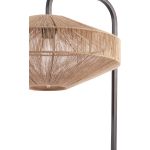 Vloerlamp D43x164 cm Lyra naturel+mat zwart