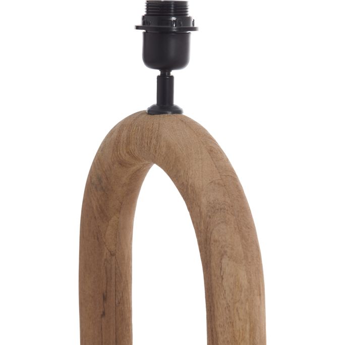Vloerlamp 35X20X119 Cm Paceco Hout Mat Naturel