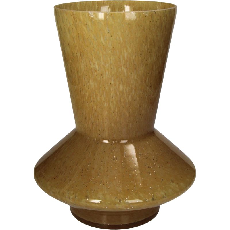 Vaas Oker glas 30 cm afbeelding