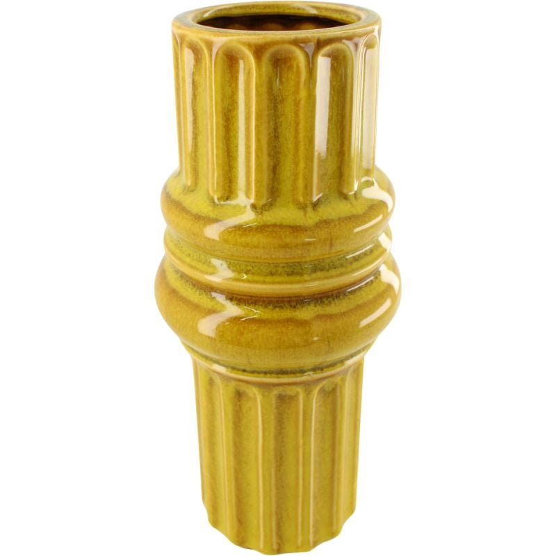 Vaas Retro oker 25 cm hoog afbeelding