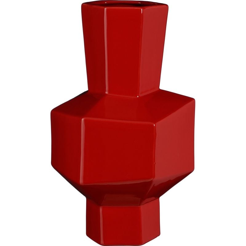 Vaas Geometric rood afbeelding