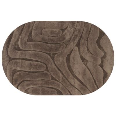 Vloerkleed Chase ovaal bruin 18