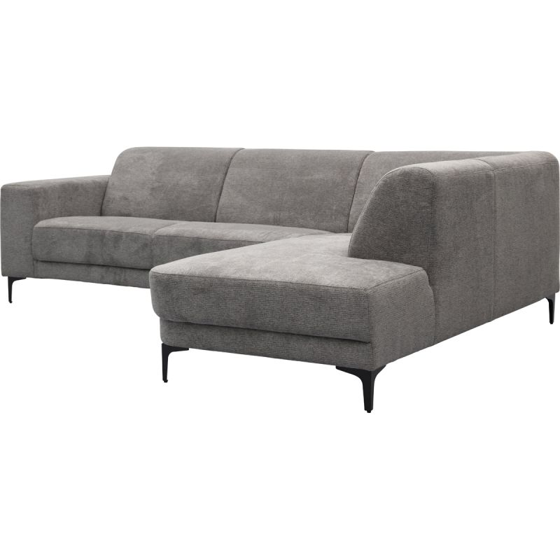 Bank Edward 2,5-zits + hoekziteiland rechts Mito antraciet