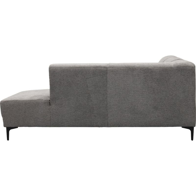 Bank Edward 2,5-zits + hoekziteiland rechts Mito antraciet