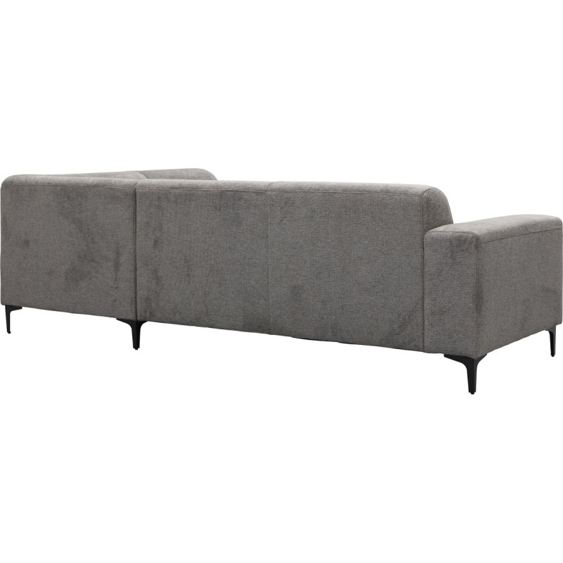 Bank Edward 2,5-zits + hoekziteiland rechts Mito antraciet