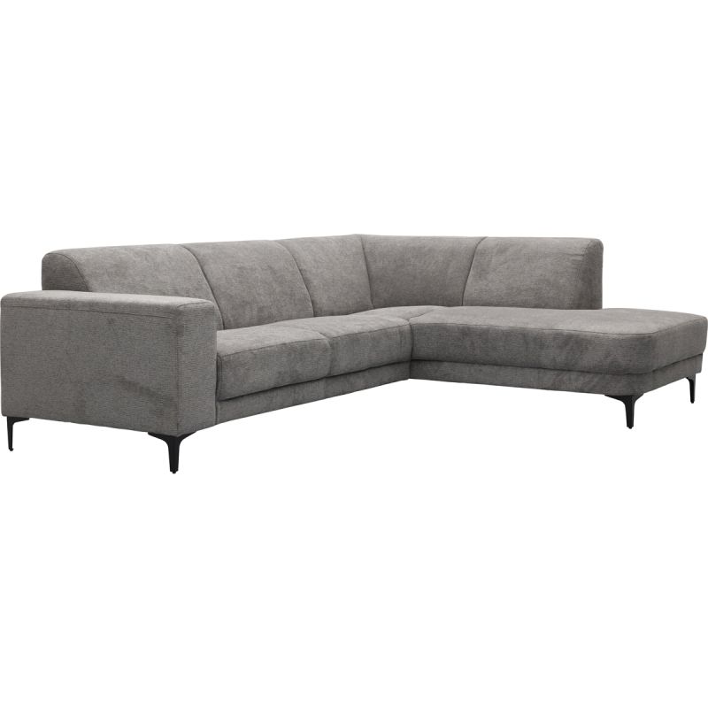 Bank Edward 2,5-zits + hoekziteiland rechts Mito antraciet