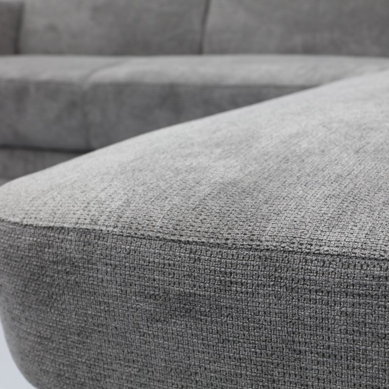 Bank Edward 2,5-zits + hoekziteiland rechts Mito antraciet