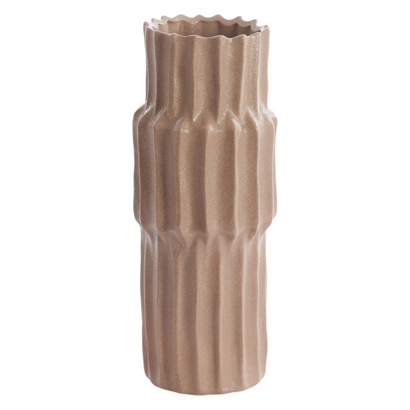 Vaas Linga 36cm hoog taupe afbeelding