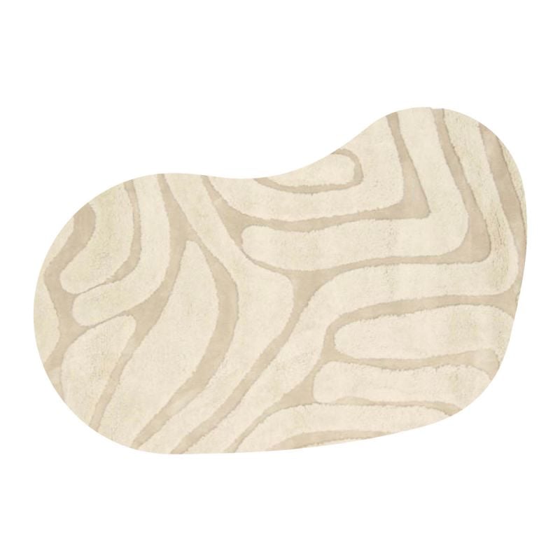 Vloerkleed Chase organisch gespiegeld creme 12 afbeelding