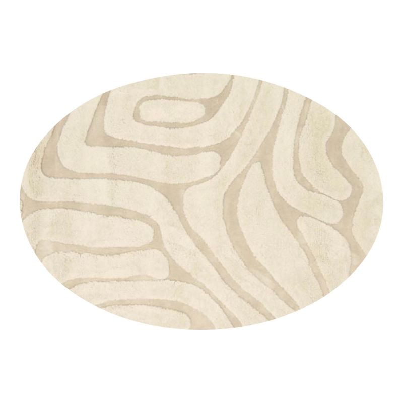 Vloerkleed Chase ellips creme 12 afbeelding