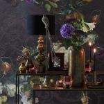 Kap Velvet 40x40x30cm zwart taupe