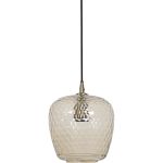 Hanglamp Dionne 20x26cm glas en antiek brons