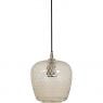Hanglamp Dionne 20x26cm glas en antiek brons
