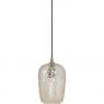 Hanglamp Dionne 17x30cm glas en antiek brons