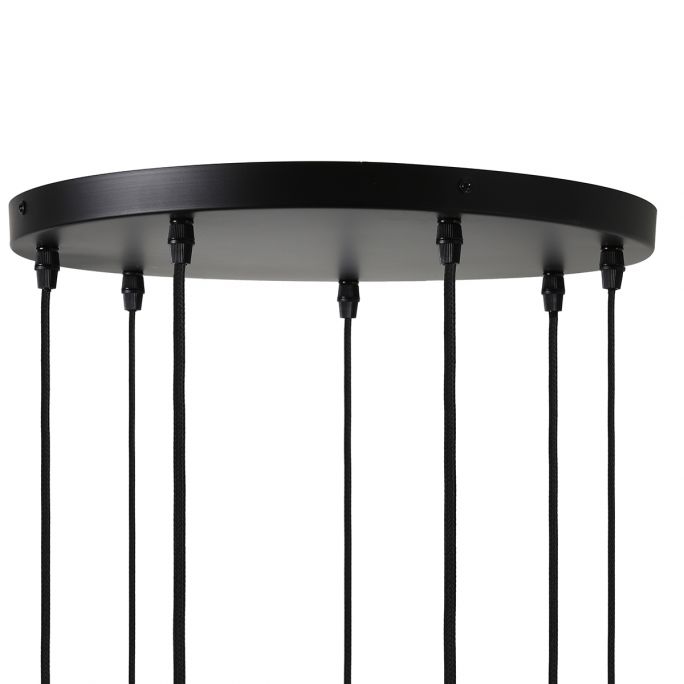 Hanglamp Brandy 5 lichts mat zwart