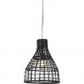 Hanglamp Porto 24x41,5cm rotan zwart