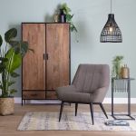 Hanglamp Porto 40x51cm rotan zwart