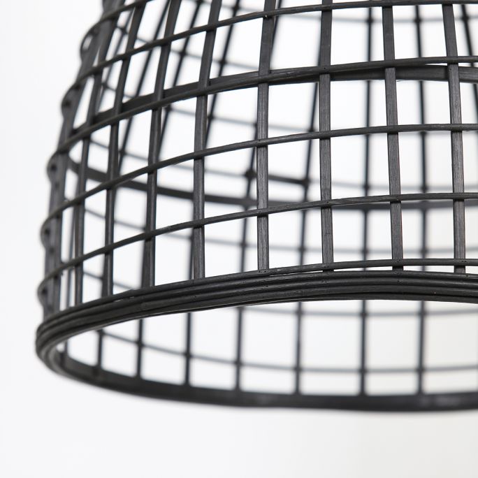 Hanglamp Porto 40x51cm rotan zwart