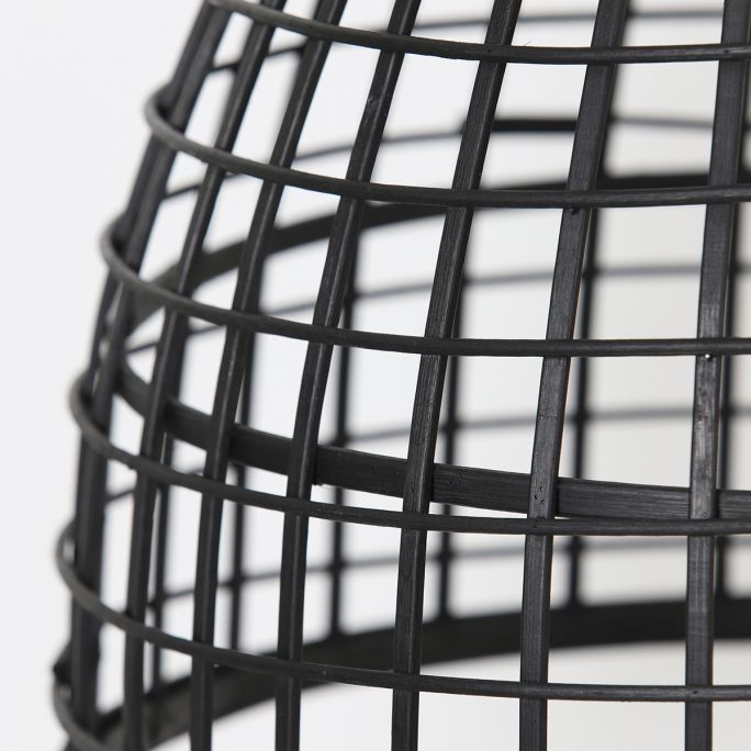 Hanglamp Porto 40x51cm rotan zwart