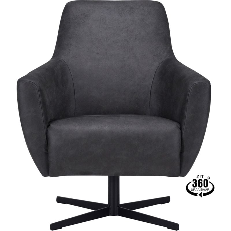 Fauteuil Helin Bull Antraciet