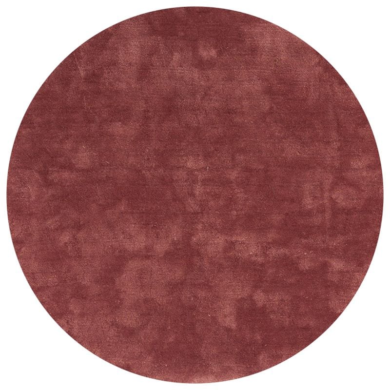 Vloerkleed Cowan rond oud roze 44