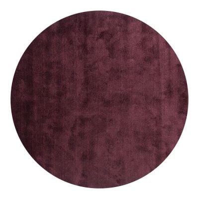 Vloerkleed Cowan rond aubergine 48