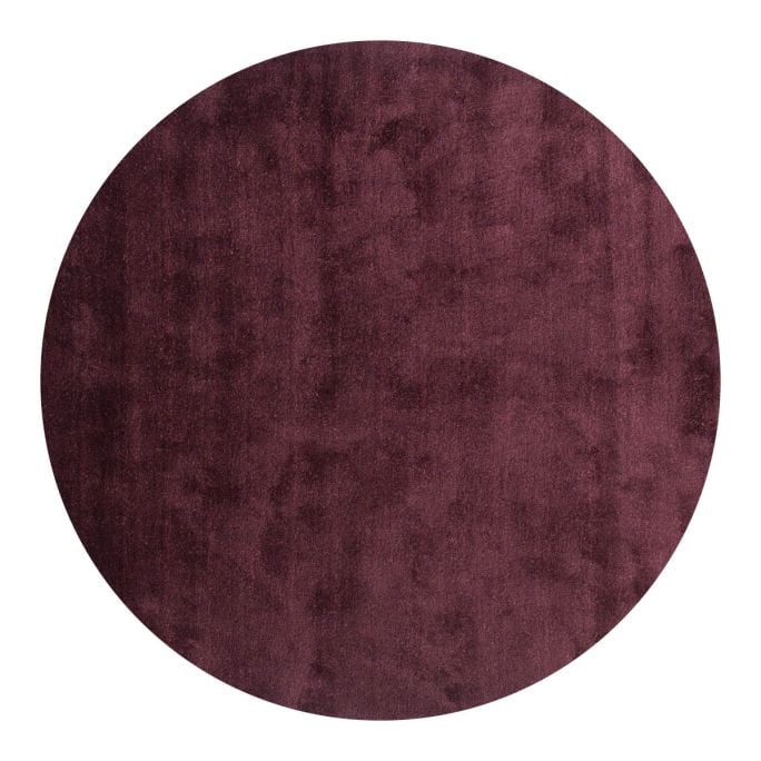 Vloerkleed Cowan rond aubergine 48