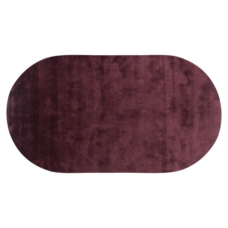 Vloerkleed Cowan ovaal aubergine 48 afbeelding