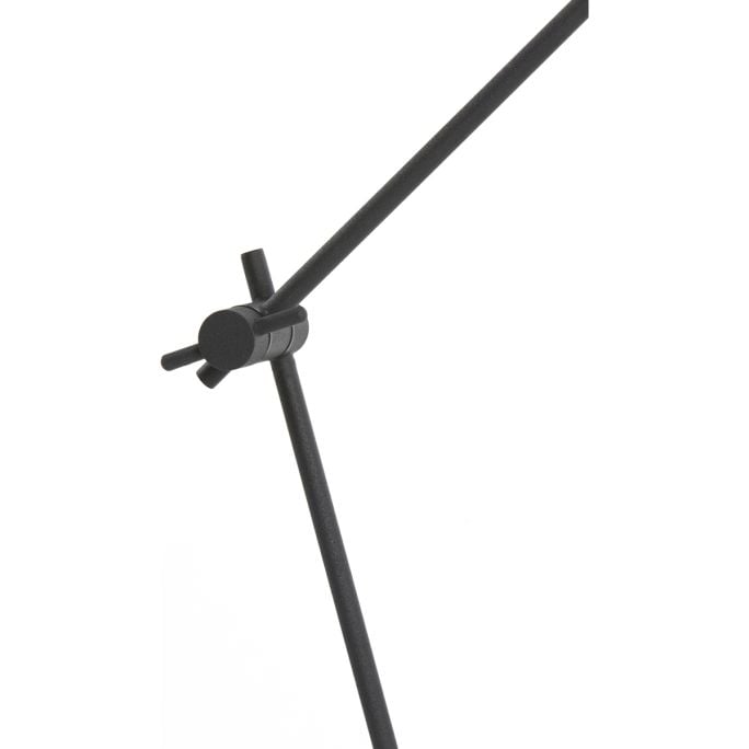 Tafellamp Riksja mat Zwart + dimmer