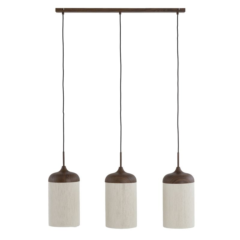 Hanglamp Denia 3 lichts donkerbruin afbeelding