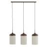 Hanglamp Denia 3 lichts donkerbruin