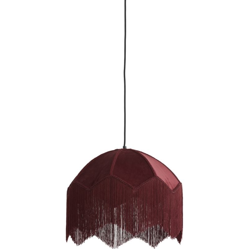 Hanglamp Malagia Velvet Bordeaux 40cm afbeelding